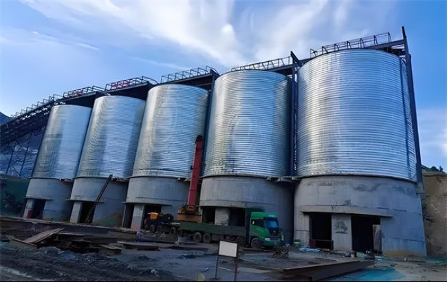 绥化螺旋卷板仓施工现场